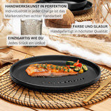 SÄNGER Madeira | 24-delige combinatieserviesset, 6-persoons aardewerken serviesset, 6 dinerborden, 6 ontbijtborden, 6 dinerborden, 6 pastakommen, servies en schalenset, matzwart | DE WAARDE-COLLECTIE
