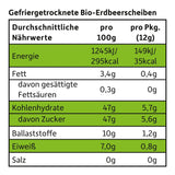 FRECHE FREUNDE Biologische aardbeienfruitchips, gevriesdroogde fruitchips, natuurlijk gesneden gedroogd fruit zonder toegevoegde suiker, veganistisch, lactosevrij, glutenvrij, verpakking van 12 (12 x 12 g)