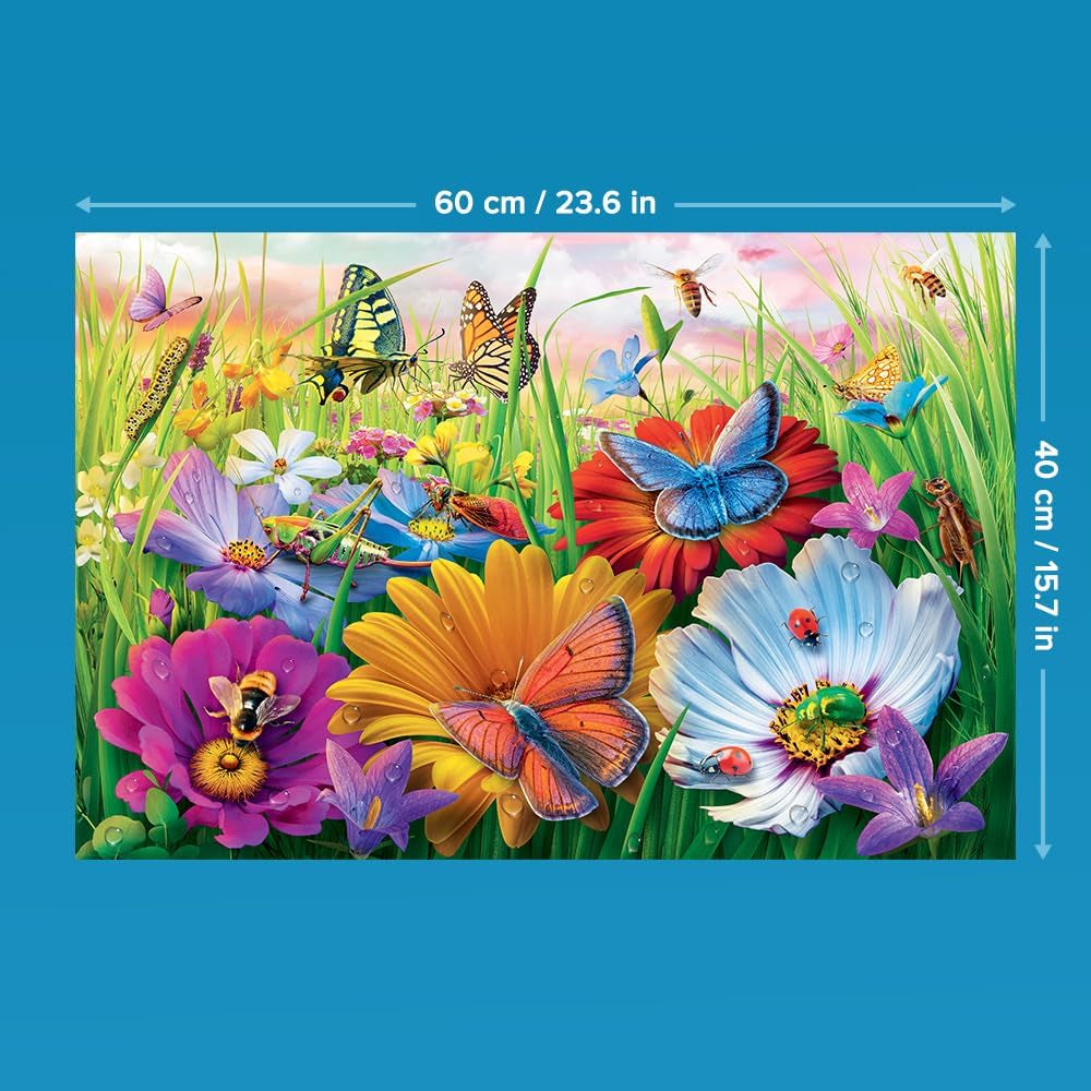 Trefl - Easypiece Puzzle: Insecten in de weide - 300 stukjes - grote stukken, makkelijk te puzzelen, voor volwassenen en kinderen vanaf 10 jaar Puzzel Naty Shop
