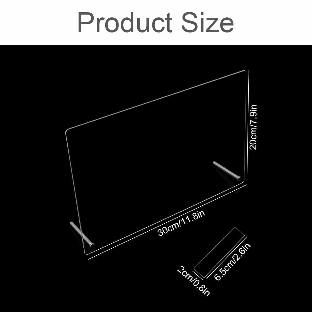 Nageldisplay van acrylglas met displaystrips en nanokleefstof, nageltipdisplay, transparante nail art-kleurenkaart, nail art-display, nageloefeningsdisplay (transparant)