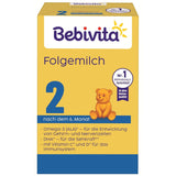 2 Folgemilch (4 x 500 g), nach dem 6. Monat, met vitamine C en D, Omega-3 (DHA), alternatief verzadigd