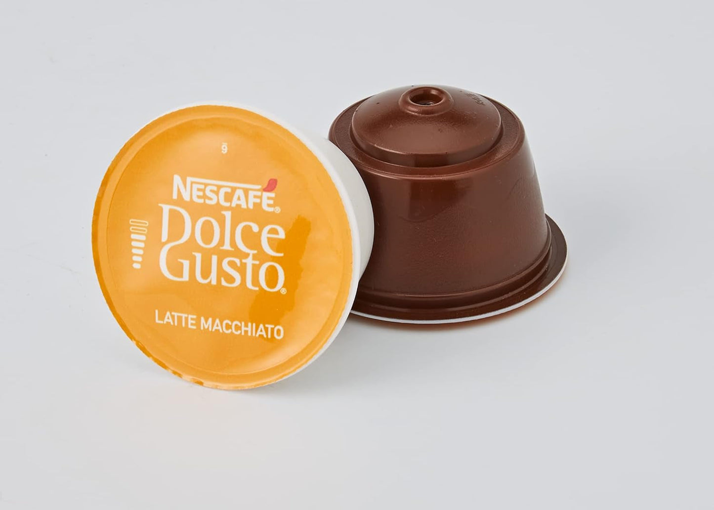 NESCAFÉ Dolce Gusto Latte Macchiato Vorratsbox 90 Kaffeekapsels & Flat White, 48 Kaffeekapsels, Arabica en Robusta Bohnen