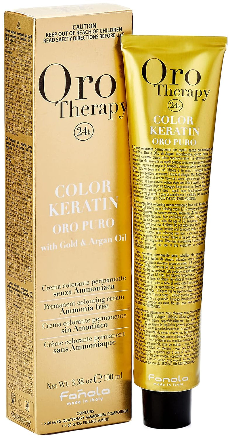 Fanola Oro Therapy Color Keratin 5.0 100ml Haarverf Naty Shop 4 middenbruin