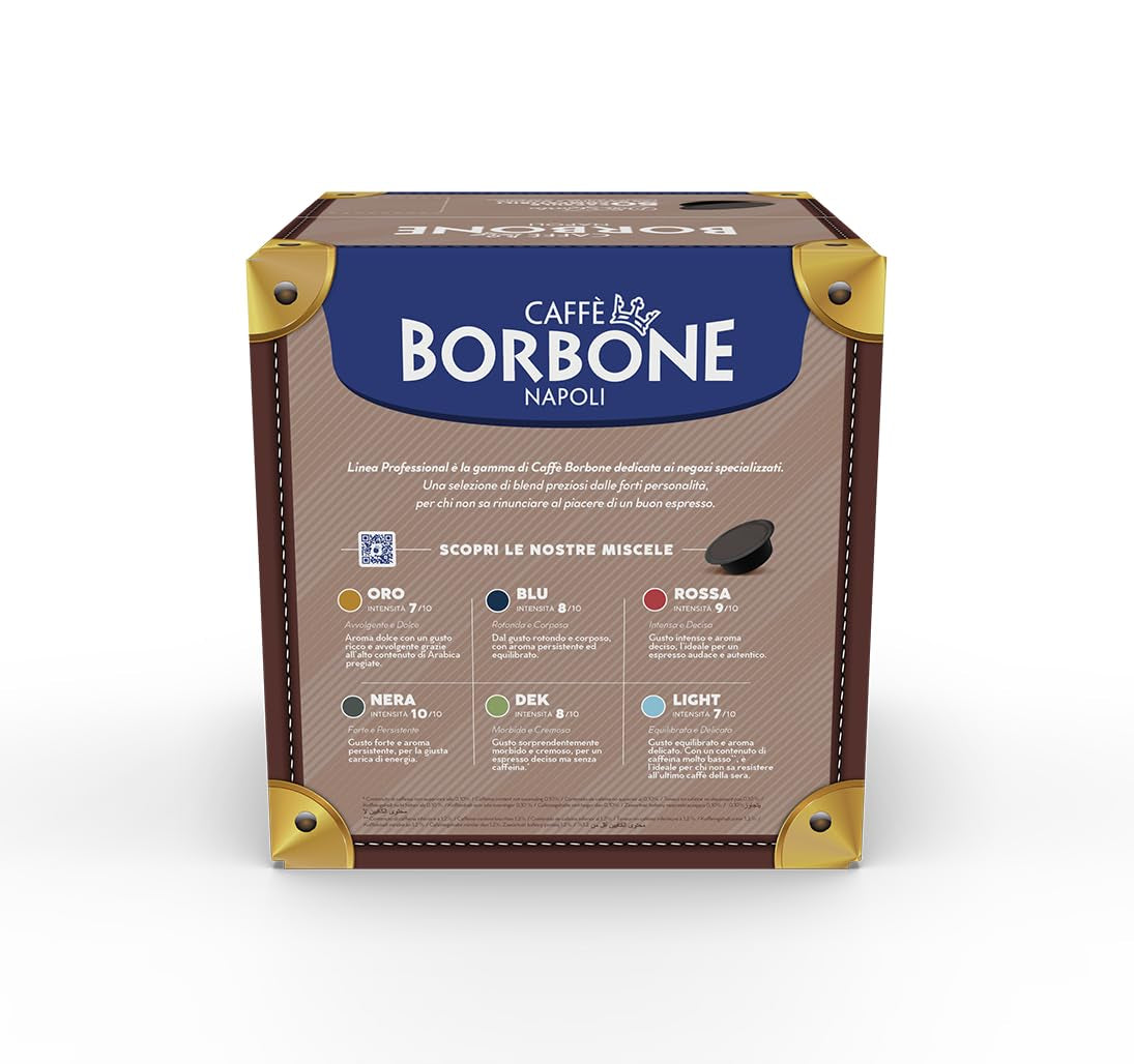 Caffè Borbone Don Carlo Dek Entkofeinierte Kaffeemischung - 50 Kapseln - Compatibel met Lavazza®* A Modo Mio®* Haushalts-Espressomaschinen