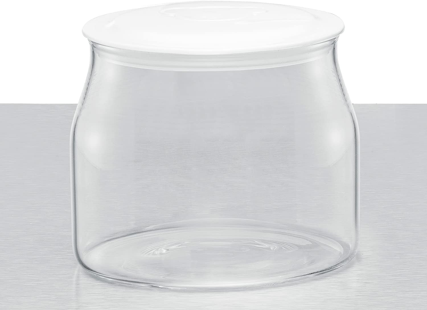 Rommelsbacher JG 1 reservepot voor yoghurt- en roomkaasmaker JG 80-1,2 liter met deksel (2 stuks) Voedselbewaardozen Naty Shop