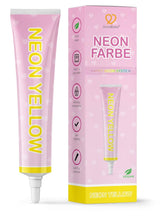 Goodbake Neonlebensmittelfarben 6 Farben Set – Intensieve Lebensmittelfarbe – Lebensmittelfarbpaste – Zum Einfärben Von Torten, Fondant, Botercreme Uvm. – 100% Veganistisch Naty Shop Neon Gelb
