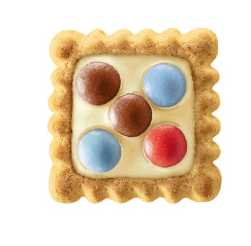 LEIBNIZ Kunterbunt Melk, 12 stuks, Krokante koekjes met melkroom en chocoladestukjes (12 x 125 g)