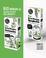Fettuccine Konjac Shirataki Biologisch 80g - Calorie- en koolhydraatarm, glutenvrij, koolhydraatarm, geschikt voor keto-diëten, met tapiocameel