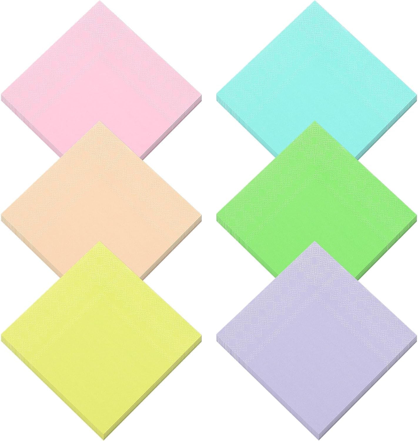120 stuks cocktailservetten papieren servetten 2-laags feestaccessoires 6 kleuren