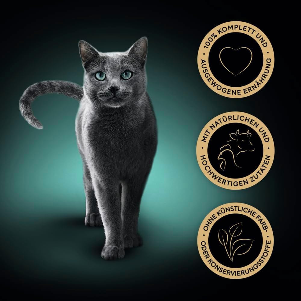 Natvoer voor katten Sheba Selection in geportioneerde zakjes met kip en rundvlees in saus 28x85g