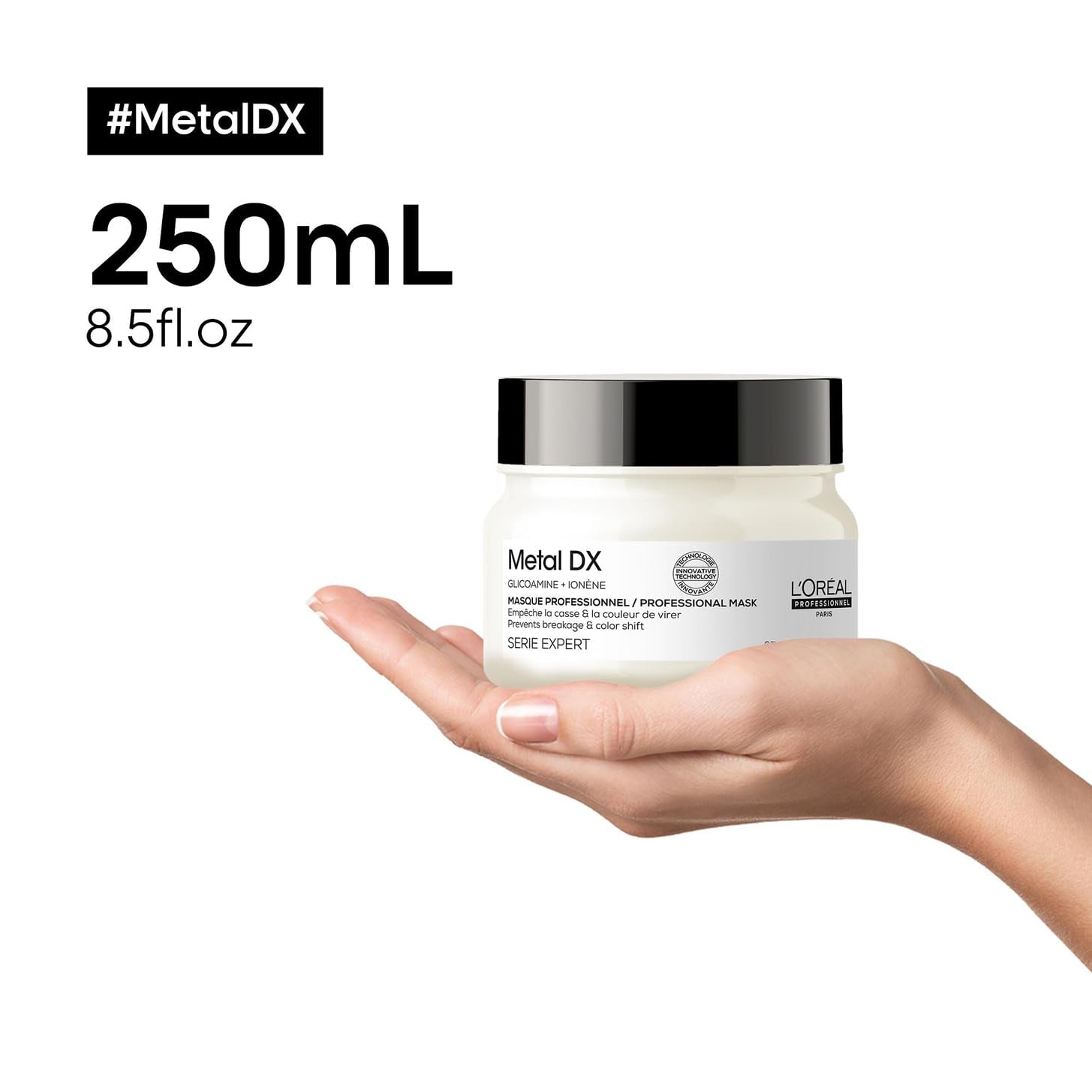 L'Oréal Professionnel Voor gekleurd haar, Stralende kleuren en glans, Expert assortiment, Metal DX Haarmasker Naty Shop