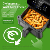 COSORI Heteluchtfriteuse Airfryer, 12-in-1 Luchtfriteuse XXL 6,2L, Heteluchtfriteuse met kijkvenster en roerherinnering, 80 recepten Huishoudelijke apparaten Naty Shop
