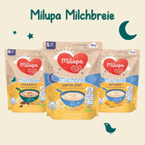 Melkpap Milupa Gentle Start - Granen voor baby's zonder gluten, zonder palmolie - Zonder bewaarmiddelen en kleurstoffen - Vanaf 5 maanden - 4 x 400 g
