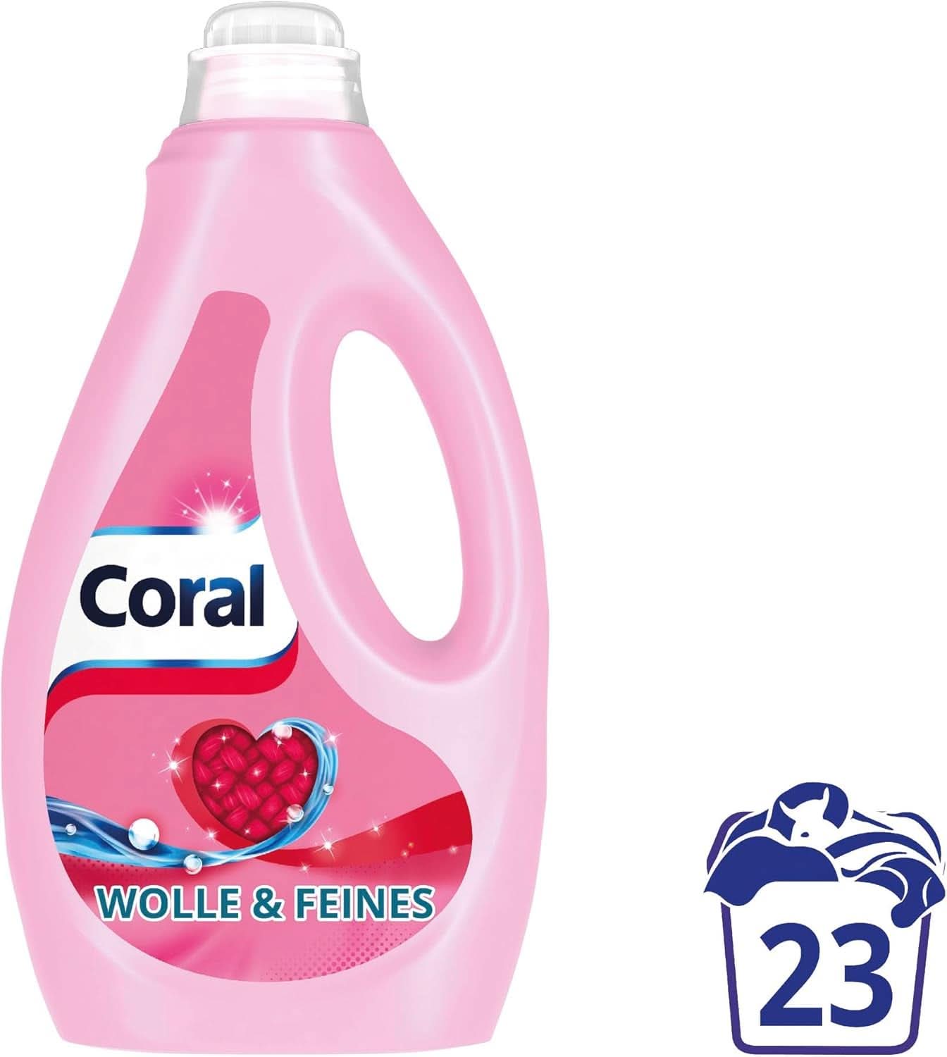 Coral delicaat vloeibaar wasmiddel voor wol en fijne was, 23 wasbeurten, 1,15 liter Wasmiddelen Naty Shop