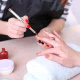 6-delige nagelborstels met dop Nagel UV-gel Acryl nagelborstel Nagelgelborstel Gedeeltelijke nagelkunstborstelset