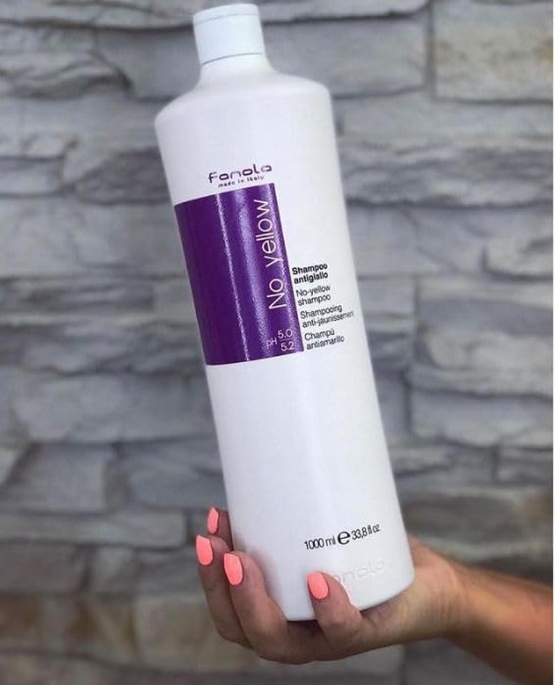 Fanola No Yellow Silver, Shampoo tegen gele vlekken, 1000 ml Fanola Douche en bad