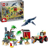 LEGO Jurassic World Reddingscentrum voor babydinosaurussen Set met kleine dinosaurusfiguren, waaronder Triceratops, Ankylosaurus en Velociraptor Bouwcadeau voor jongens en meisjes vanaf 4 jaar 76963 Bouwsets Bekijk de LEGO-winkel