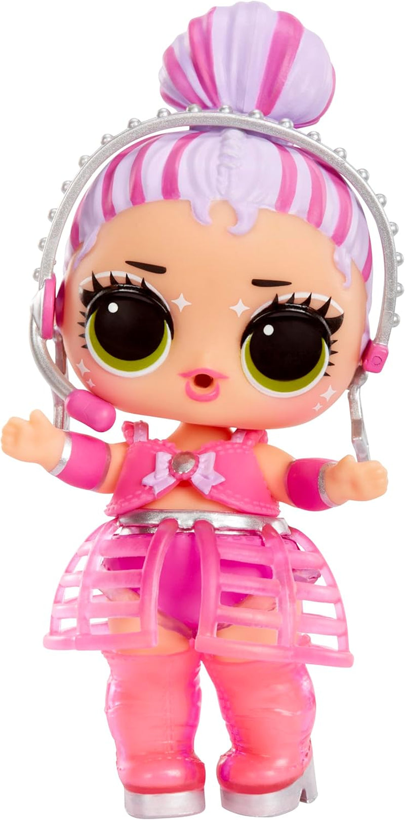 L.O.L. Verrassing! Neon Pop Stars Tots - 1 Black Light Magic Surprise-pop, blinde omslagdoek, 7 verzamelpoppen, elk met neonstickers en accessoires, cadeau voor kinderen 4+ Naty Shop-poppen