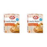 RUF Lievito Madre Sauerteig, Milder Weizen-Sauerteig, Mutterteig, Kurze Teigruhe Durch Enthaltene Trockenhefe, Lievito Madre Getrocknet Für Brot, Baguette, Focaccia, 3X35G Mengsel voor bakken en koken Naty Shop 35 G (6Er Pack) Kurze Teigruhe