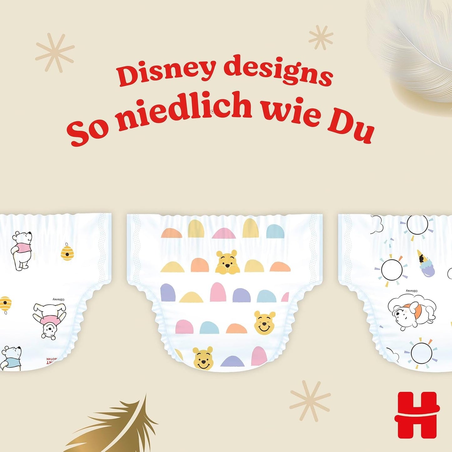 Huggies Extra Care Disney Babyluiers, maat 4, 120 luiers (2x60), maanddoos