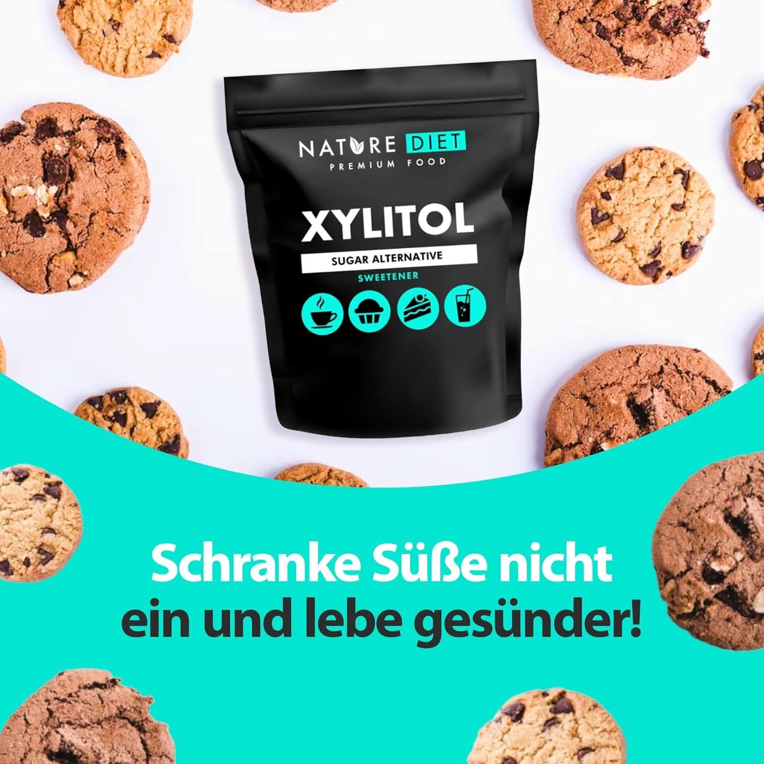 Nature Diet Xylitol, 1 kg Zoetstoffen Naty Shop
