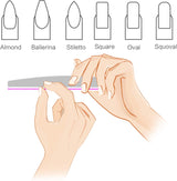 10 Stück Professionale Nagelfeilen Doppelseitig (100/180 Körnung) Nagelwerkzeug, Haustierpflege Für Zuhause en Salon Verwendbar