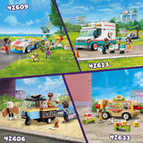 LEGO Friends Rolling Café Klein bakspeelgoed voor kinderen, cadeau voor meisjes en jongens vanaf 6 jaar, educatief speelgoed met Aliya, Jules en Aira de hond 42606 Bouwsets Beuche in LEGO-Store