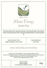 Mao Feng Huangshan Groene Thee - Beroemde Chinese thee uit Huang Shang - Maofeng Gele Bergen Groene Theebladeren China Mao Feng Thee Biologische Groene Thee Chinese Groene Thee Groene Thee
