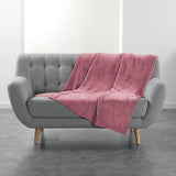 Douceur D'Intérieur, Flanellen Deken, 125 X 150 Cm, Roze, Flanellen dekbedden en dekbedden Naty Shop Standaard titel