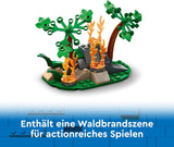 LEGO City Brandweervliegtuig, Kinderspeelgoedvliegtuig brandweerset, bouwset met 3 brandweerfiguren en vuurdecoratie, uitstekend cadeau-idee voor jongens en meisjes vanaf 6 jaar 60413 Bouwsets Besuche den LEGO-Store