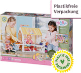 BABY born Poppenhuis, Weekendhuis met licht- en geluidsfunctie, te openen zijpanelen, gootsteen, grill en vele accessoires, 832752, Zapf Creation