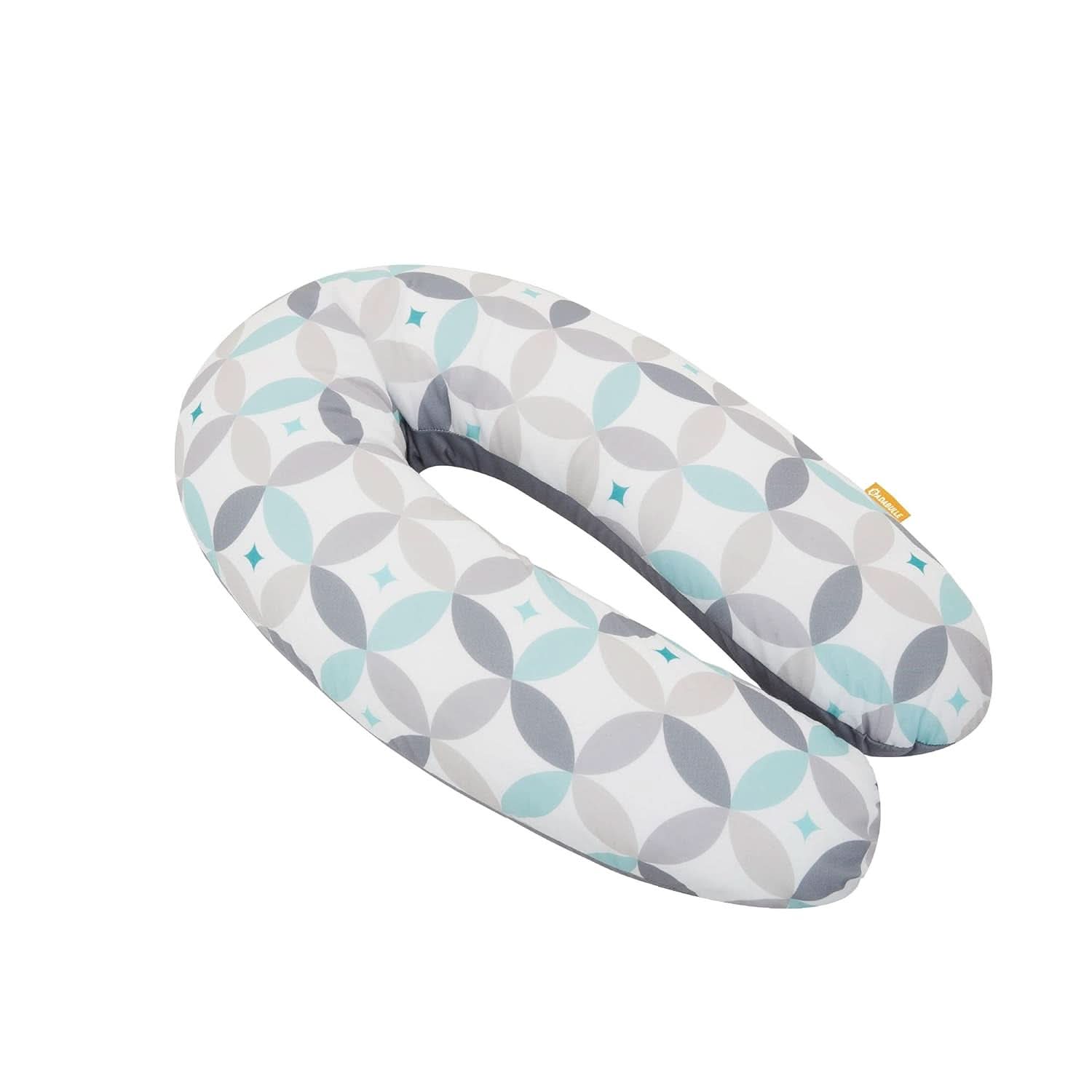 Badabulle Voedingskussen en donzig zwangerschapskussen, 150 cm, inclusief hoes, ergonomische vorm Accessoires Voeding en borstvoeding Bebe Naty Shop Graphic