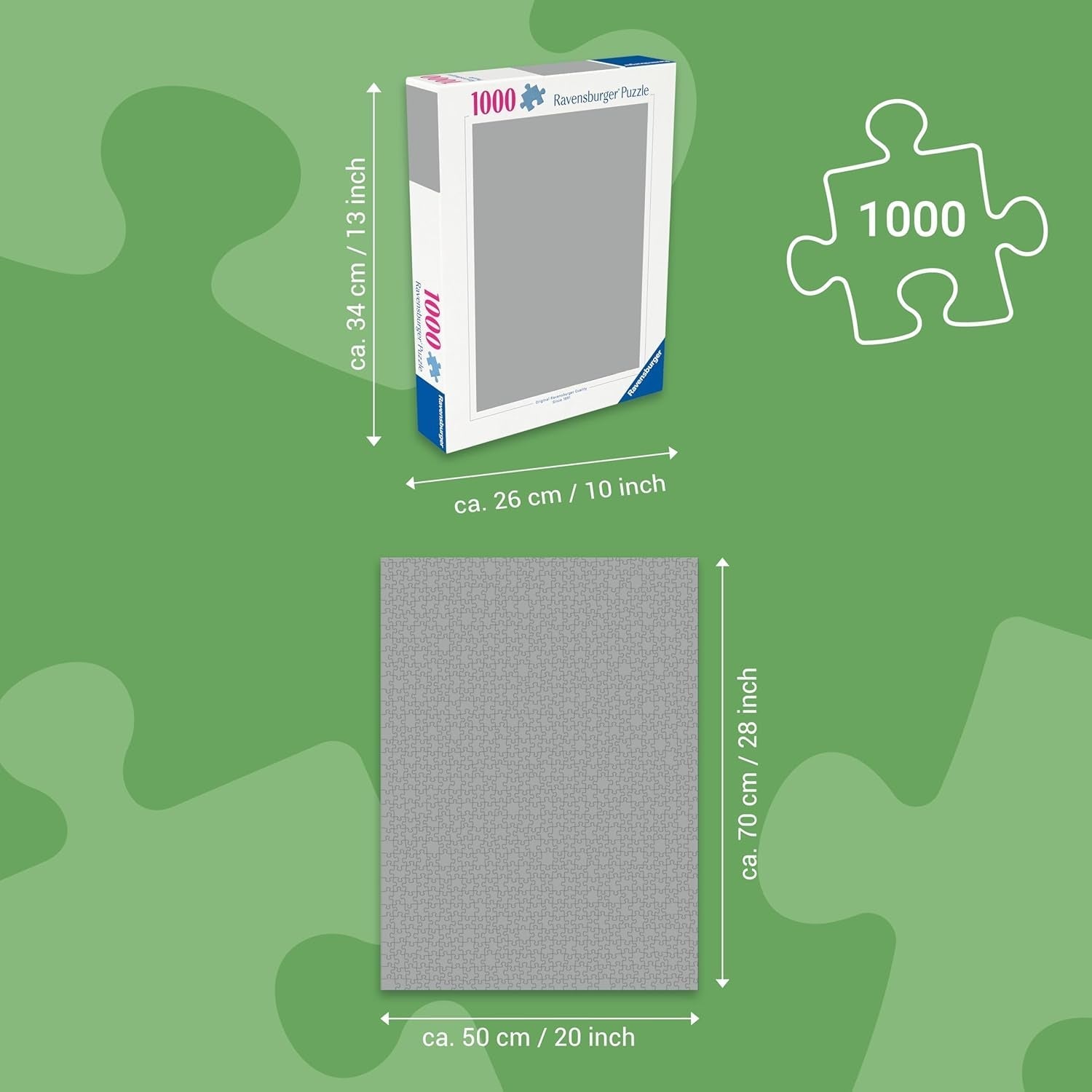 Ravensburger Puzzel 12000459 - Het Magische Hert - Puzzel van 1000 stukjes voor volwassenen en kinderen vanaf 14 jaar, hertenpuzzel Puzzel Naty Shop