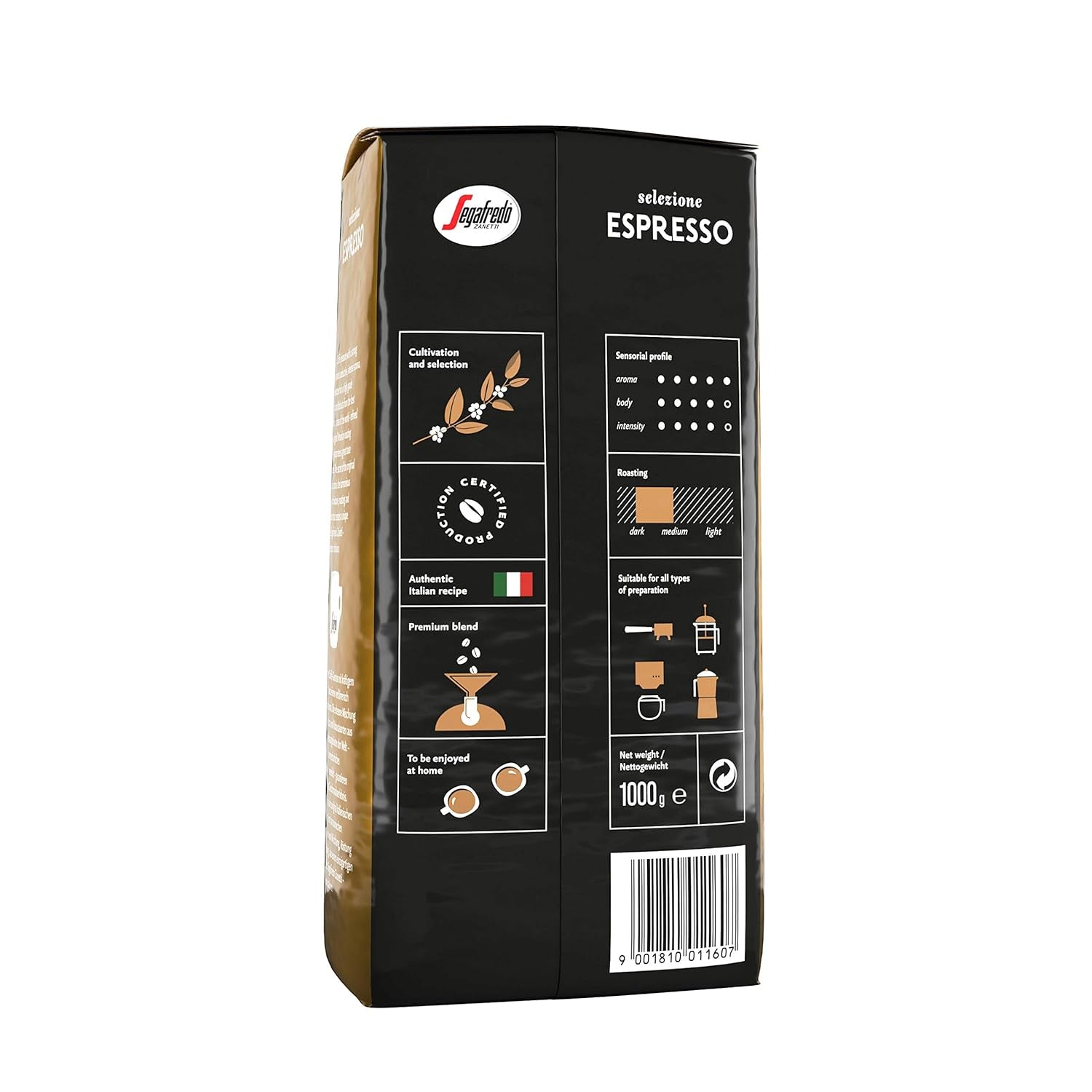 Segafredo - Selectie espressobonen - 8x 1 kg