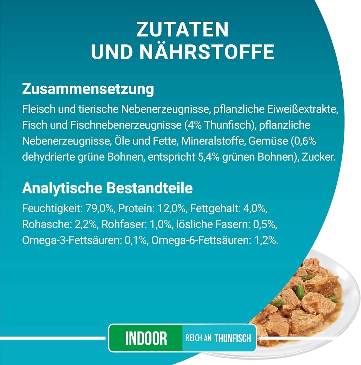 PURINA ONE Indoor Formula nat kattenvoer, zachte stukjes in saus voor zelfgemaakte katten met tonijn, 26 stuks (26 x 85 g)