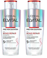 L'Oréal Paris Elvital Bond Repair Shampoo, Zachte reiniging voor haarherstel Douche en bad L'Oréal 2 x 200 ml Bond Repair Shampoo
