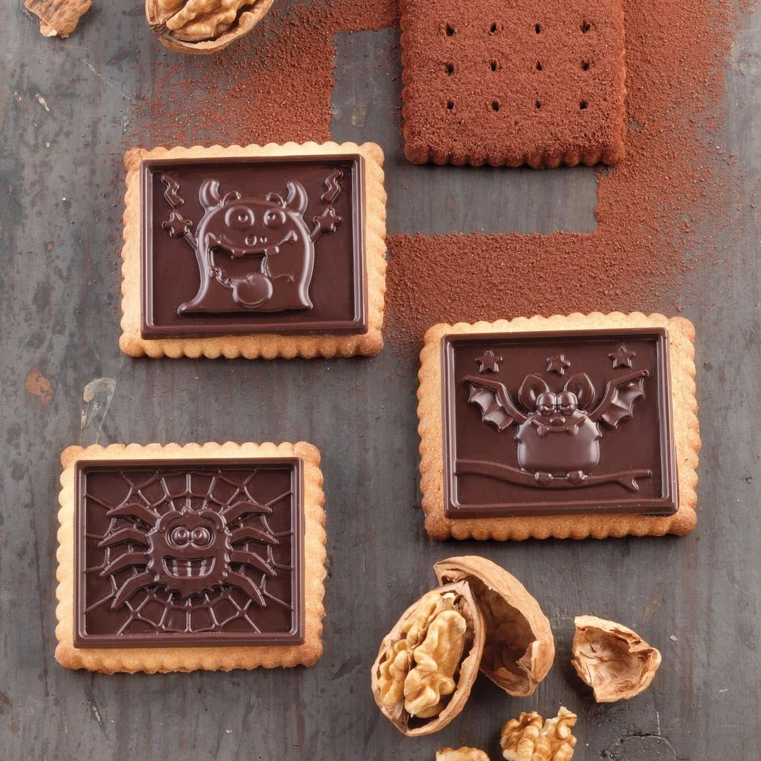 Silikomart 22.172.77.0165 CKC, 12 Chocolademonsters op Koekjes Keuken Naty Shop
