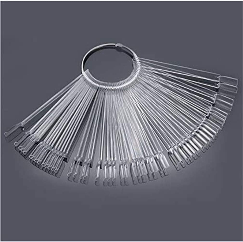 40 sticks voor kunstmatige nagellakcapsules, praktische ventilator, nail art (40, transparant)