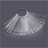 40 sticks voor kunstmatige nagellakcapsules, praktische ventilator, nail art (40, transparant)