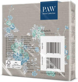 PAW - 3-laags servetten (33 x 33 cm) I 20 stuks I Perfect voor verjaardagen, feesten, bruiloften, communies en feestdagen I Kleurrijke papieren servetten - elegante bloemen I Kleur: rustige tuin
