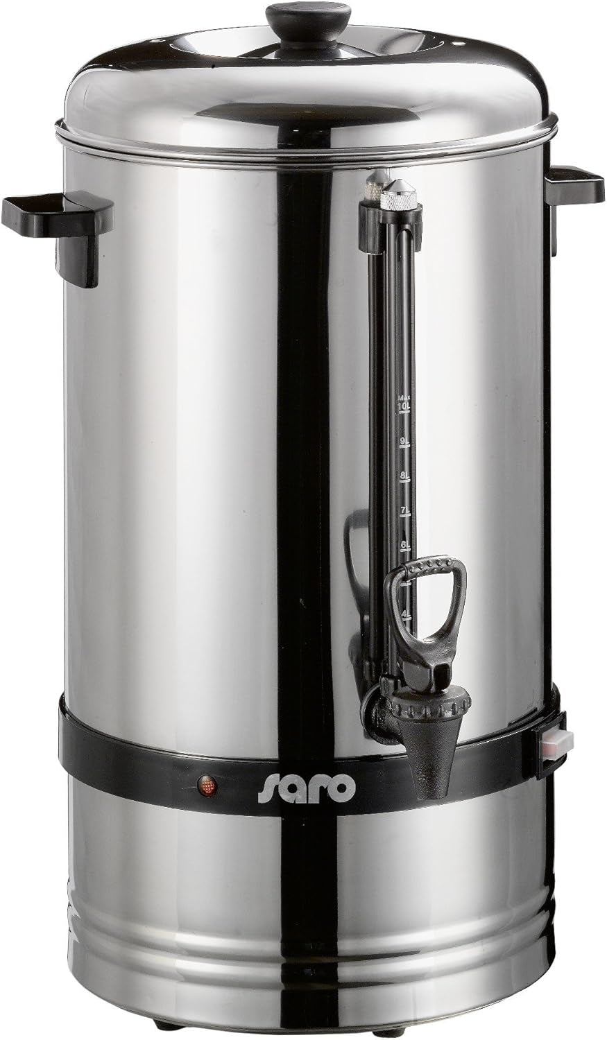 Saro espressomachine met rond filter - 6,75 L / 40 kopjes - RVS - zet- en warmhoudfunctie - veiligheidskraan - kijkglas - 1,5 kW - model SAROMICA 6005