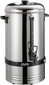 Saro espressomachine met rond filter - 6,75 L / 40 kopjes - RVS - zet- en warmhoudfunctie - veiligheidskraan - kijkglas - 1,5 kW - model SAROMICA 6005
