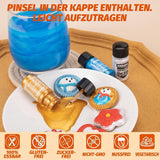 Essbarer Glitzer - 3 Torten Kuchen Deko Essbare, Metallic Lebensmittelfarbe Flüssiges, Eetbare Glitter Voor Muffin, Cocktail, Marshmallows - 10Ml Naty Shop