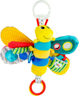 Lamaze Clip & Go babyspeelgoed "Freddie the Firefly", hoogwaardig speelgoed voor peuters, clip-on speelgoed om de ouder-kindrelatie te versterken, vanaf 0 maanden, meerdere kleuren Bebe Toys Naty Shop Freddie Firefly