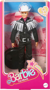 BARBIE de FILM Ken - verzamelpop in westerse outfit, vintage shirt, cowboyhoed, witte laarzen uit de film voor kinderen vanaf 3 jaar, HRF30 Naty Shop-poppen