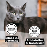 Kattennatvoer Catz Finefood Purrrr met monoproteïne en zalm nr. 105, voor katten met een gevoelige spijsvertering, 16 x 80 g