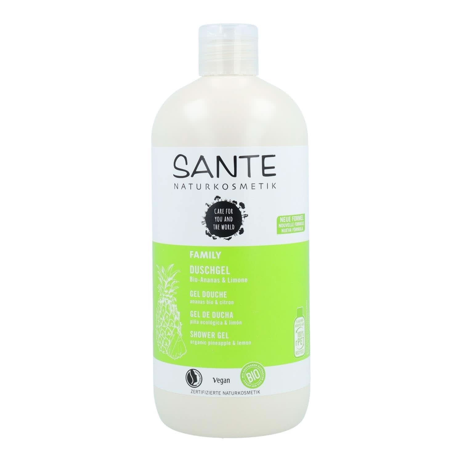 SANTE Natural Cosmetics Verfrissende douchegel met citrusgeur, 950 ml Douche en bad Naty Shop 500 ml Fruitig, fris