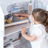 Teamson Kids Olivia's Little World gigantisch poppenhuis met meubels en accessoires, houten poppenhuis, 3-laags speelset voor poppen van 30 cm, vanaf 3 jaar