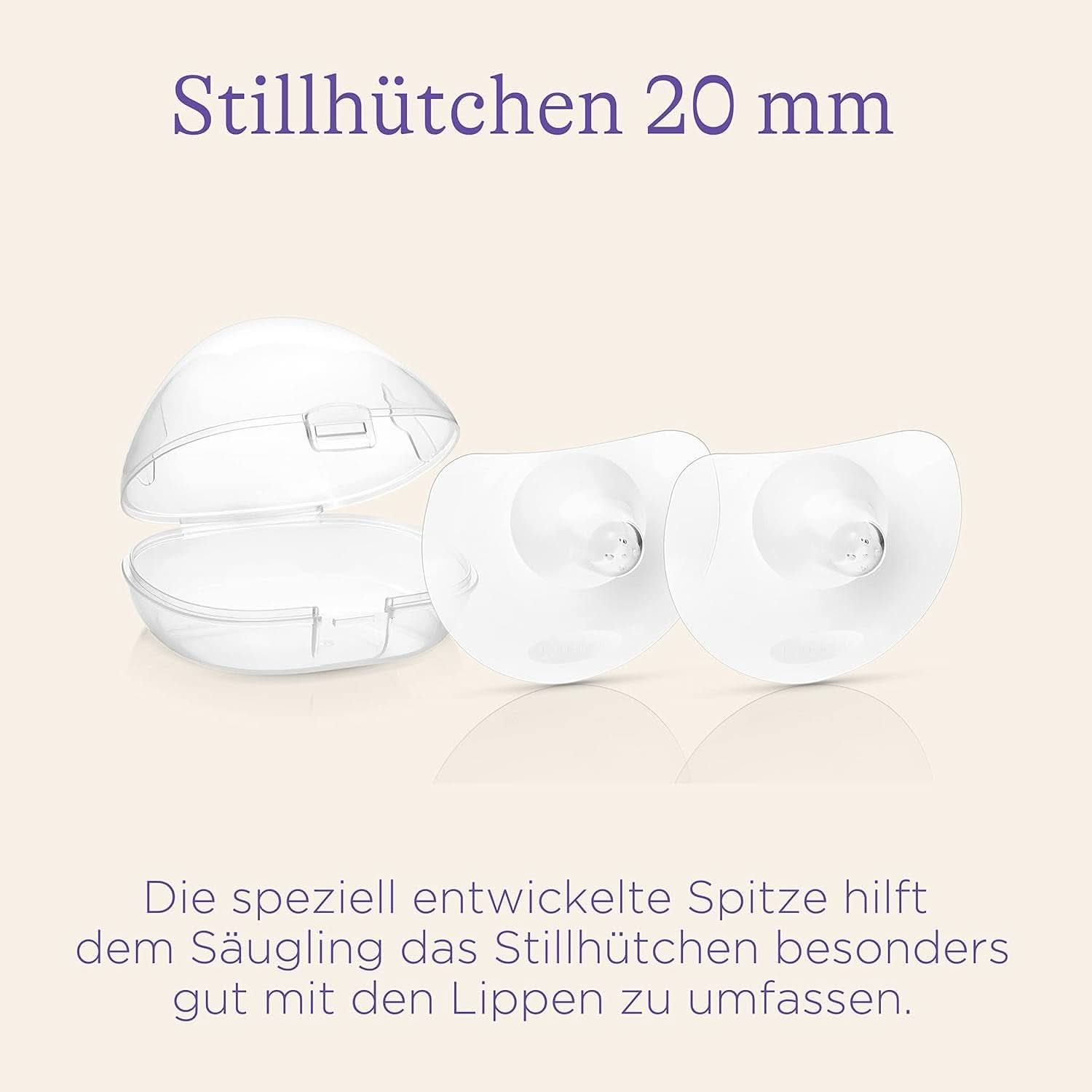 Lansinoh Stillhütchen 20 mm (Größe 1), 2 Stück Inkl. Opbergdoos - Angenehmes Tragegefühl - Trotz Anlegeschwierigkeiten Weiter Stillen Accessoires Voeding en borstvoeding Bebe Naty Shop