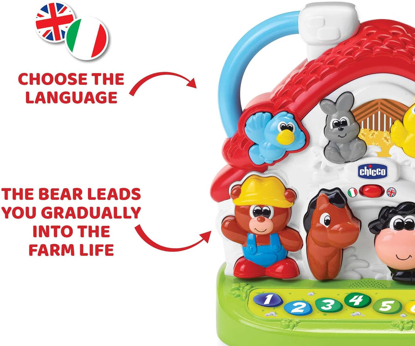 Chicco Ma New Farm, tweetalig, stapelbaar Naty Shop babyspeelgoed